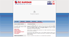 Desktop Screenshot of ozkardansaft.com